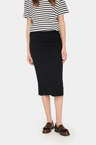 SAINT TROPEZ - Falda 'Mila' en negro