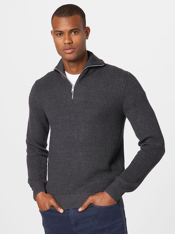 !Solid Sweater 'Paparazzi' in Grey: front