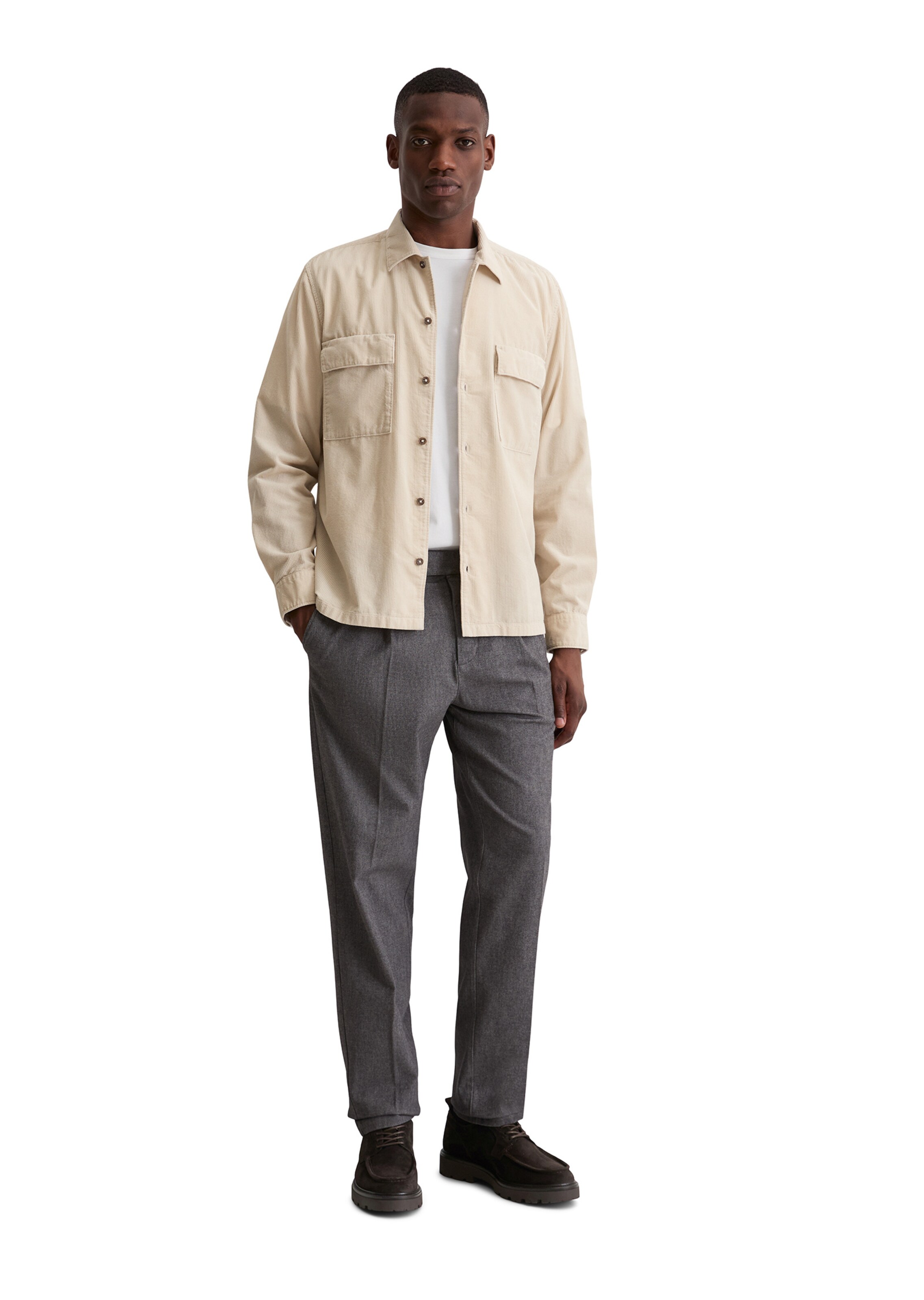 Marc O'Polo Regular Fit Hemd in Beige