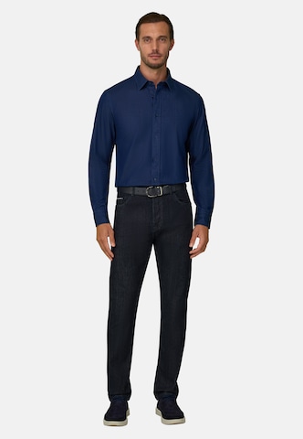 Coupe regular Chemise Boggi Milano en bleu