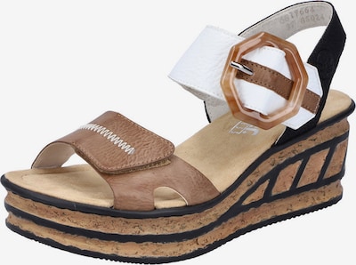 Rieker Sandal in Beige / Brown / Black / White, Item view