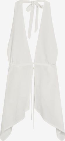 BershkaTop - bijela boja: prednji dio