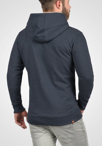 BLEND Zip-Up Hoodie 'Hulker Teddy' in Blue