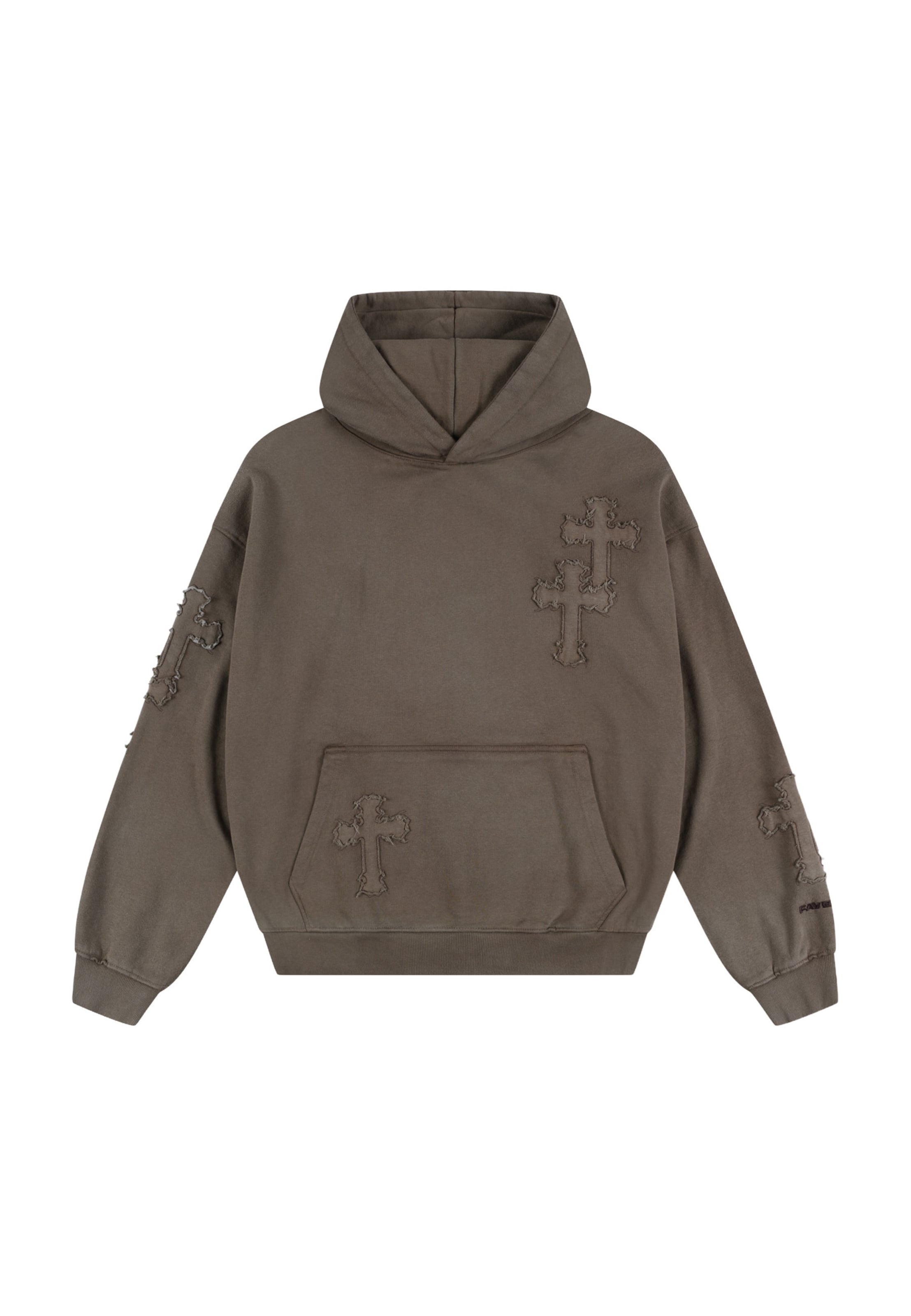 FAVELA Sweatshirt in Braun: Vorderseite
