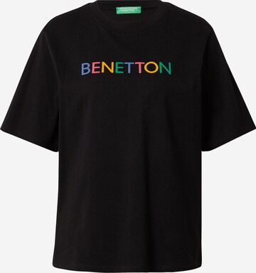 UNITED COLORS OF BENETTON Shirt in Black: front