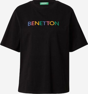 UNITED COLORS OF BENETTON T-Shirt in Schwarz: predná strana