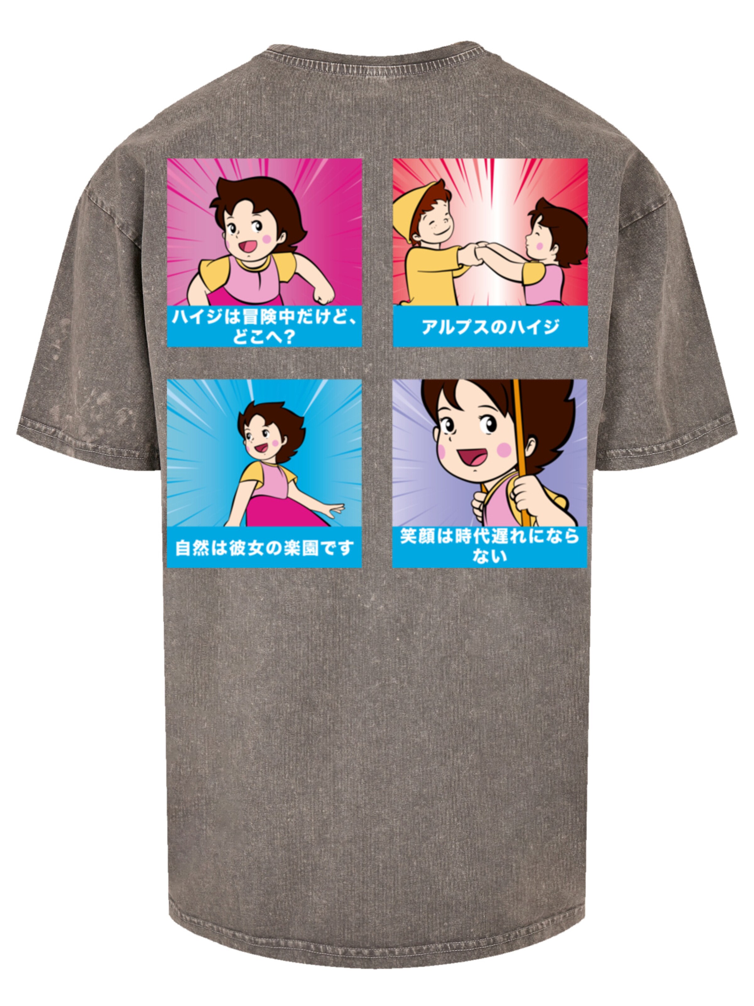 T-Shirt 'Heidi' F4NT4STIC en gris