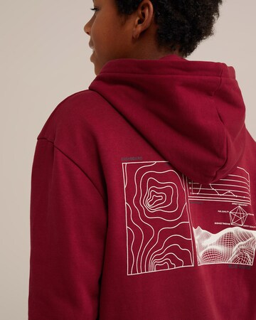 WE Fashion Sweatshirt in Red