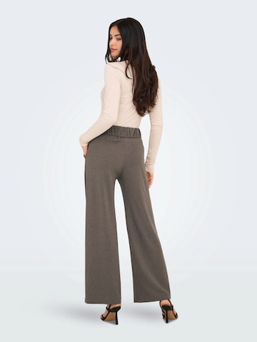 JDY Wide leg Παντελόνι πλισέ 'JDYGEGGO' σε καφέ