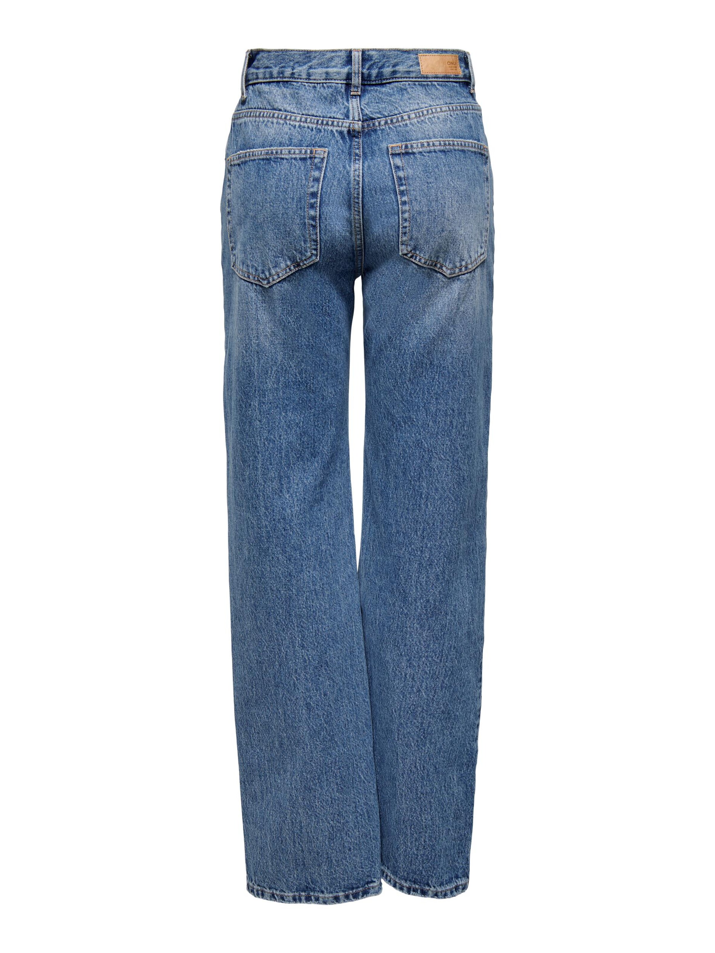 ONLY Wide Leg Jeans 'RIGA' in Blau