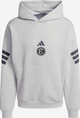 ADIDAS PERFORMANCE Urheilullinen collegepaita 'Fortuna Düsseldorf' värissä harmaa: etupuoli