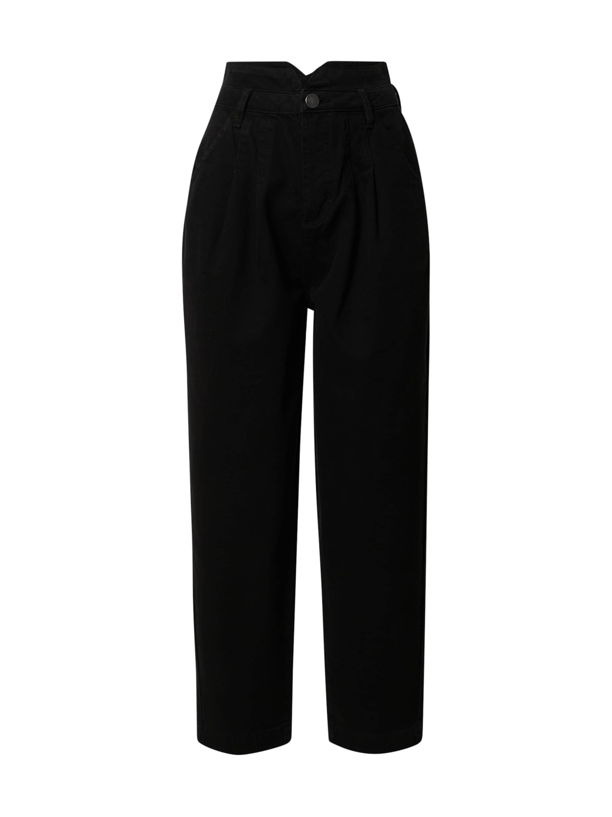 LeGer by Lena Gercke Tapered Pleated Jeans &#x27;Christin&#x27; in Black: front