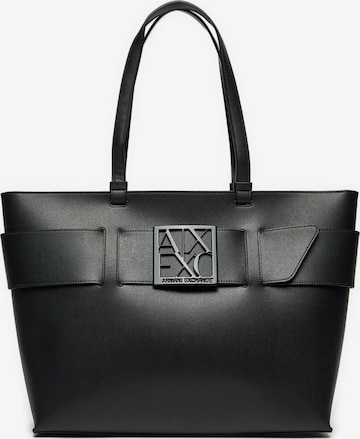 ARMANI EXCHANGE - Shopper en negro: frente