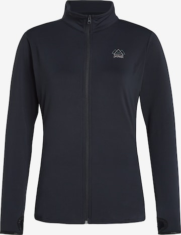 PROTEST Sports sweat jacket 'PRTPEEPAL' in Black: front