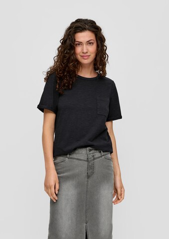 s.Oliver Shirt in Zwart: voorkant