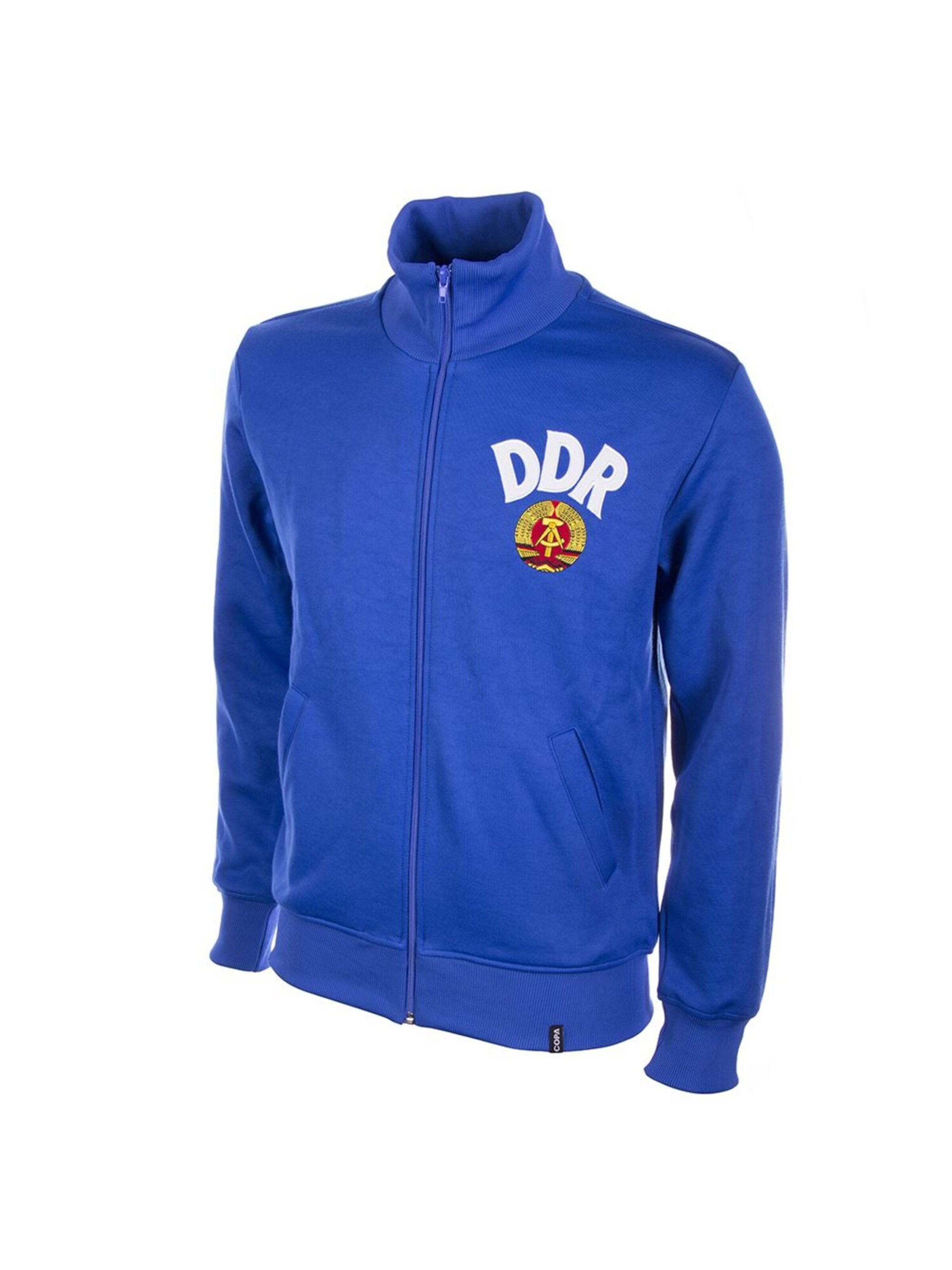 Copa Training Jacket 'DDR Retro 1970er' in Blue: front