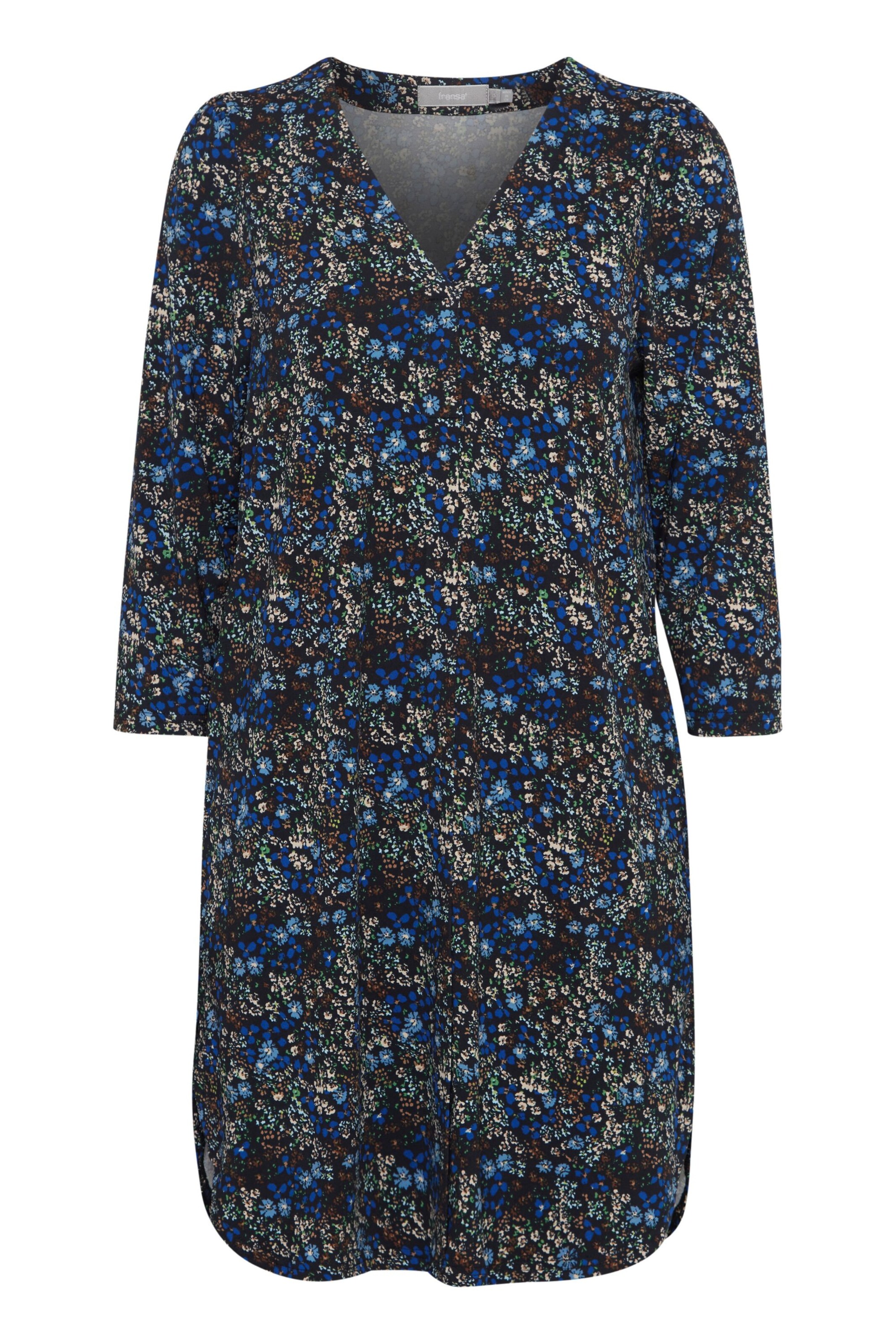 Fransa Bluse 'Seen' in Blau: Vorderseite