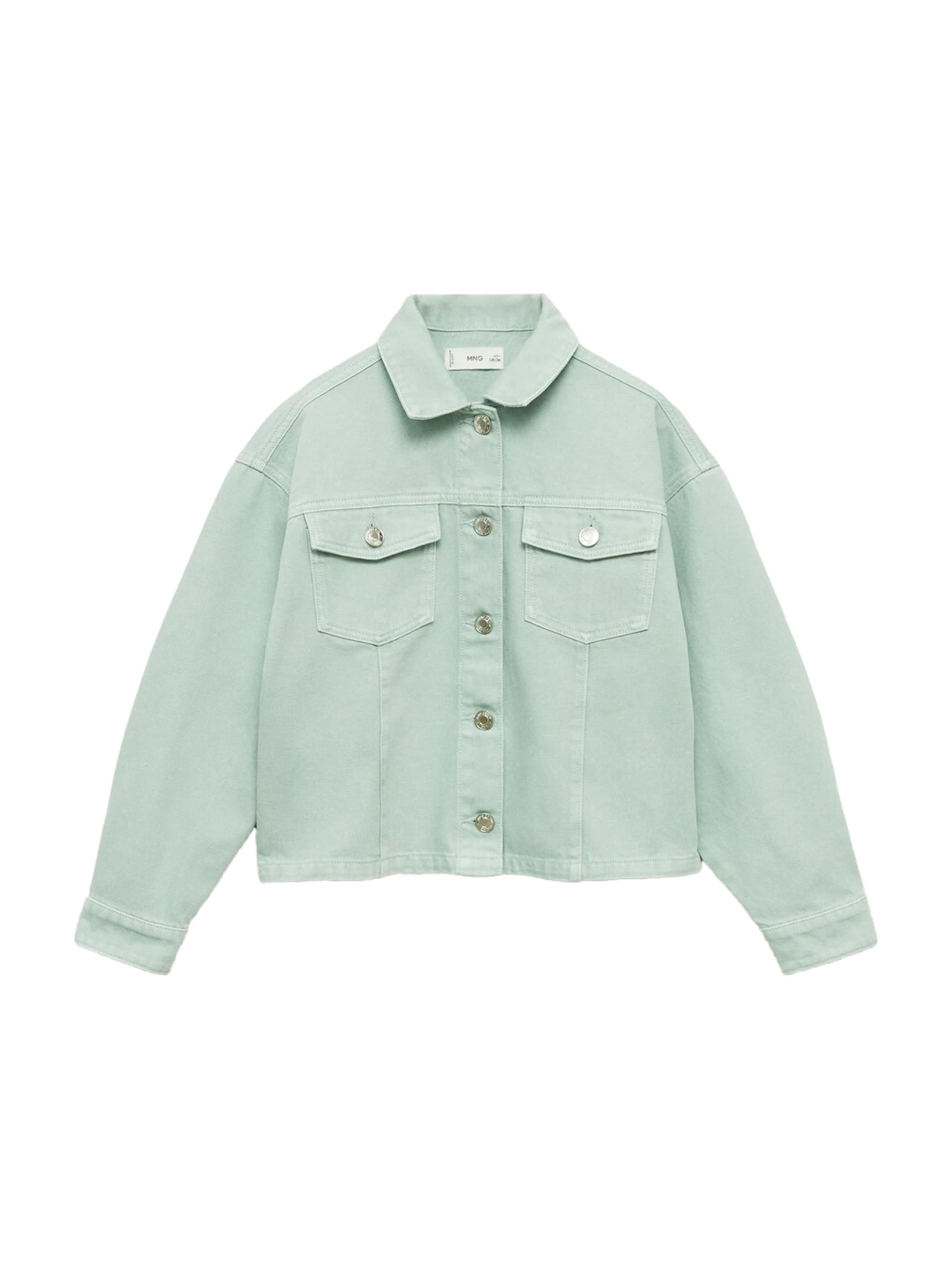 MANGO KIDS Übergangsjacke 'Matcha' in Grün: Vorderseite