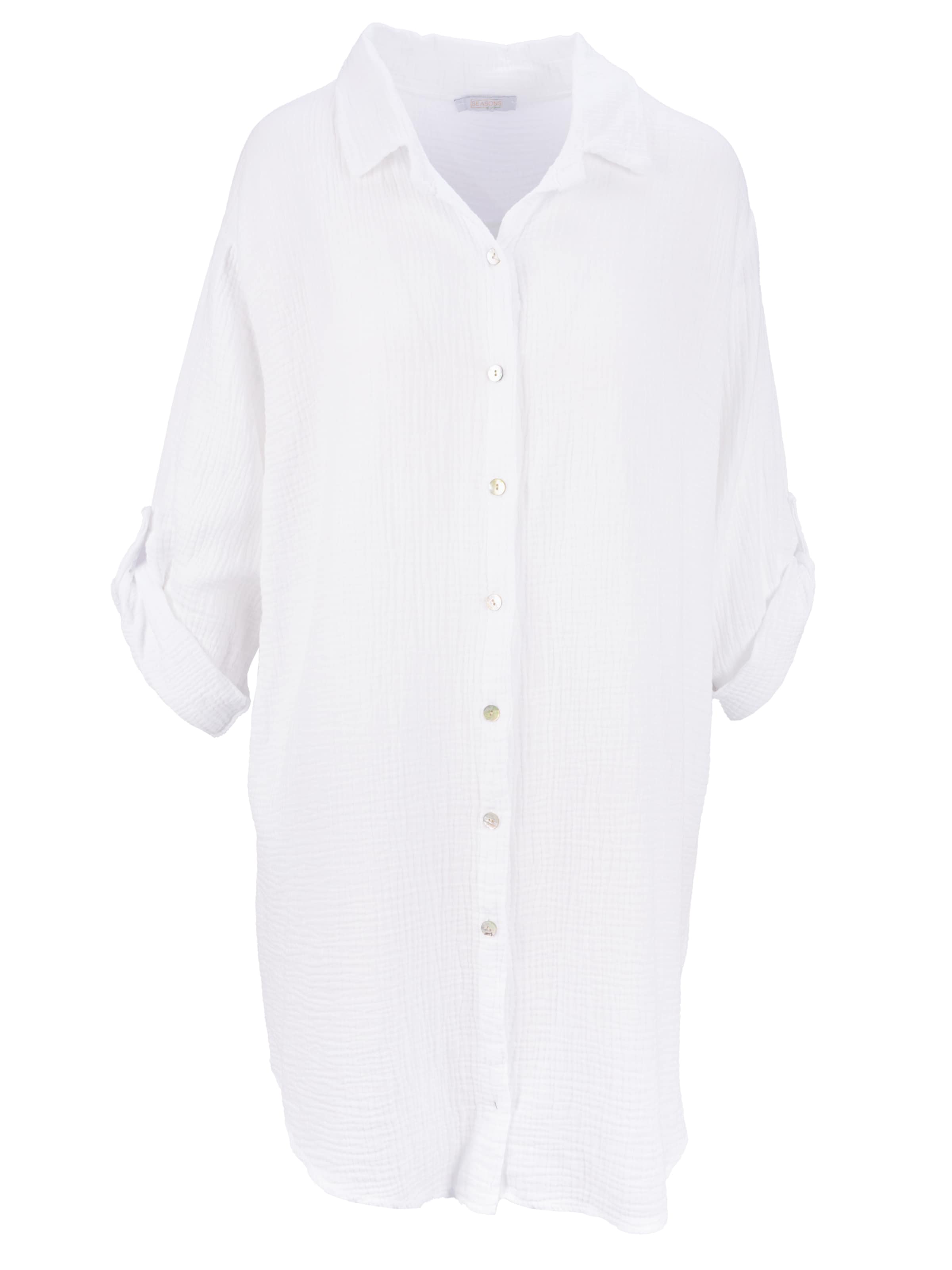 Seasons of April Blouse 'Jessy' in Wit: voorkant