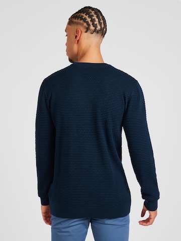 KnowledgeCotton Apparel Sweater 'Vagn' in Blue
