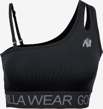 Bustino Reggiseno 'Osseo' di Gorilla Wear in nero: frontale