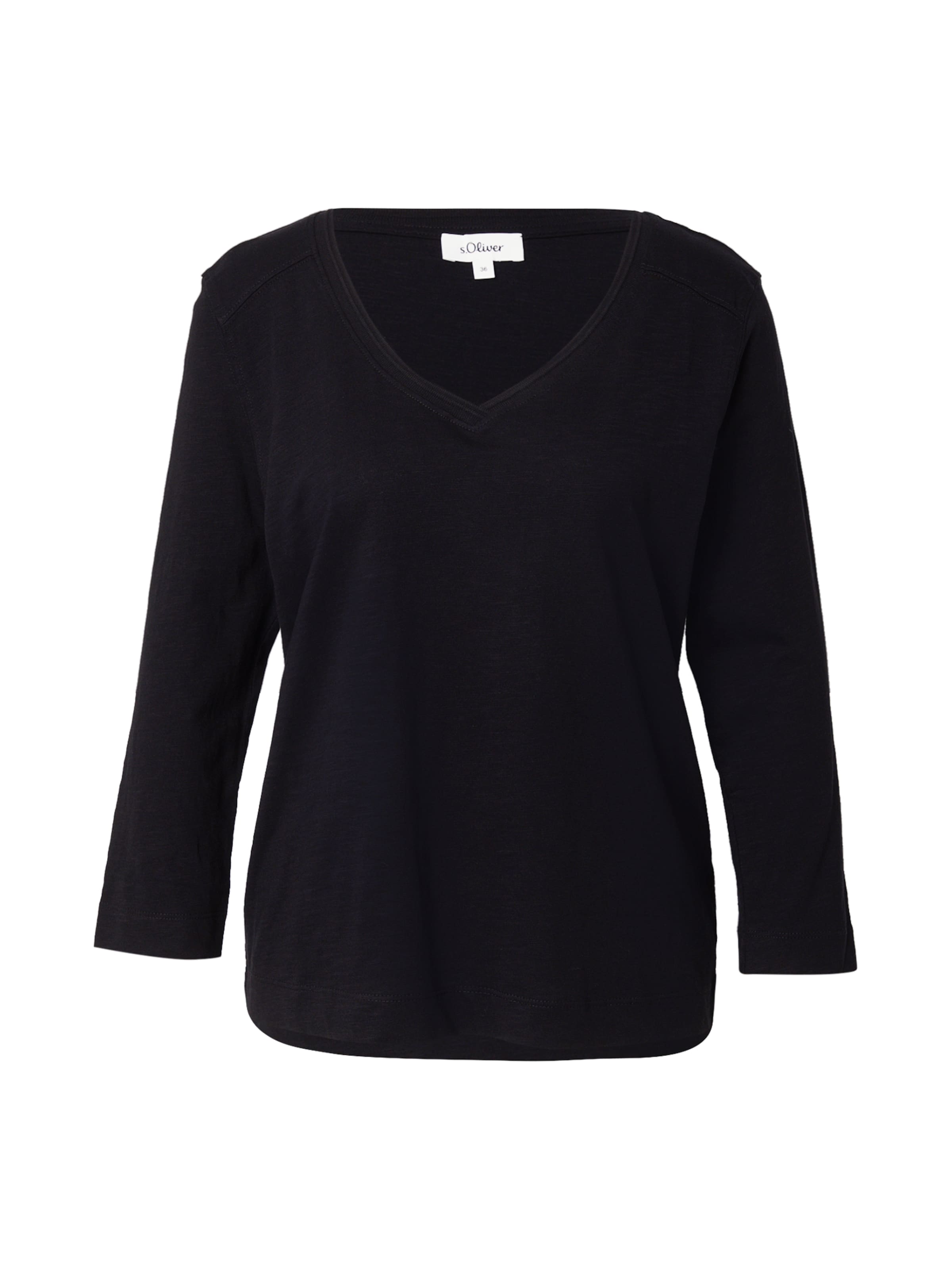 T-shirt s.Oliver en noir : devant