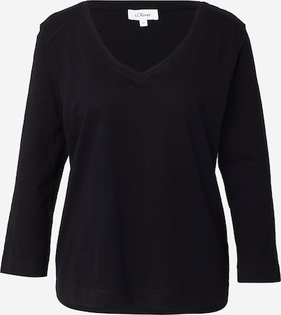 Marškinėliai iš s.Oliver, spalva – juoda, Prekių apžvalga