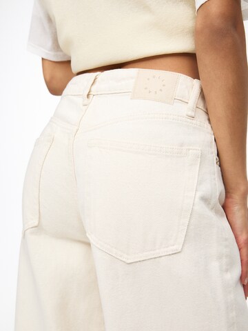 Wide Leg Jean Pull&Bear en beige