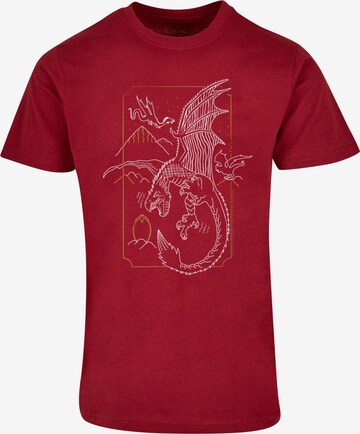 T-Shirt 'Harry Potter - Dragon' ABSOLUTE CULT en rouge : devant
