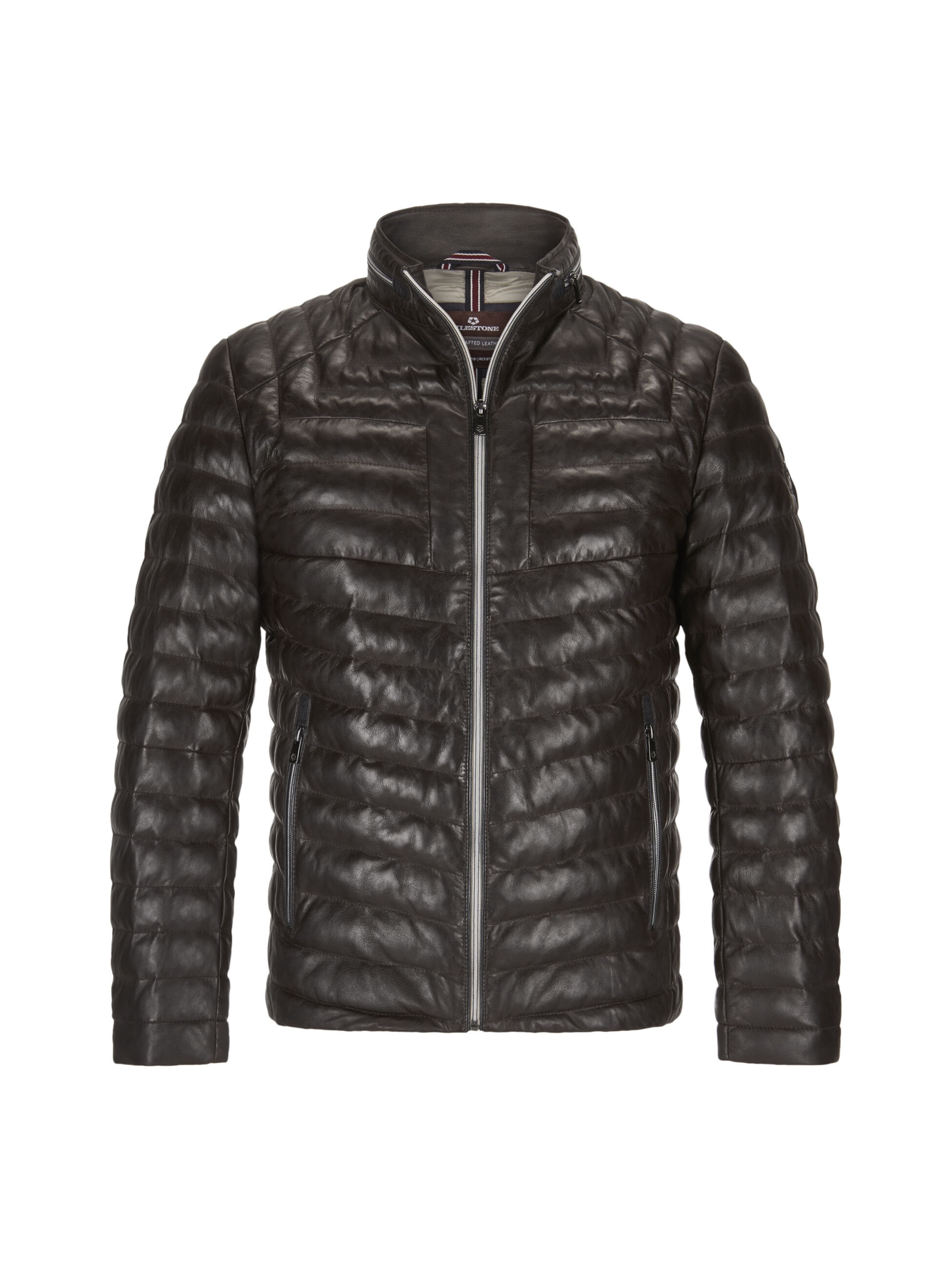 Veste mi-saison 'MSMalik' MILESTONE en marron : devant