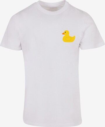 T-Shirt 'Rubber Duck' F4NT4STIC en blanc : devant