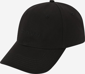 Casquette Calvin Klein en noir : devant