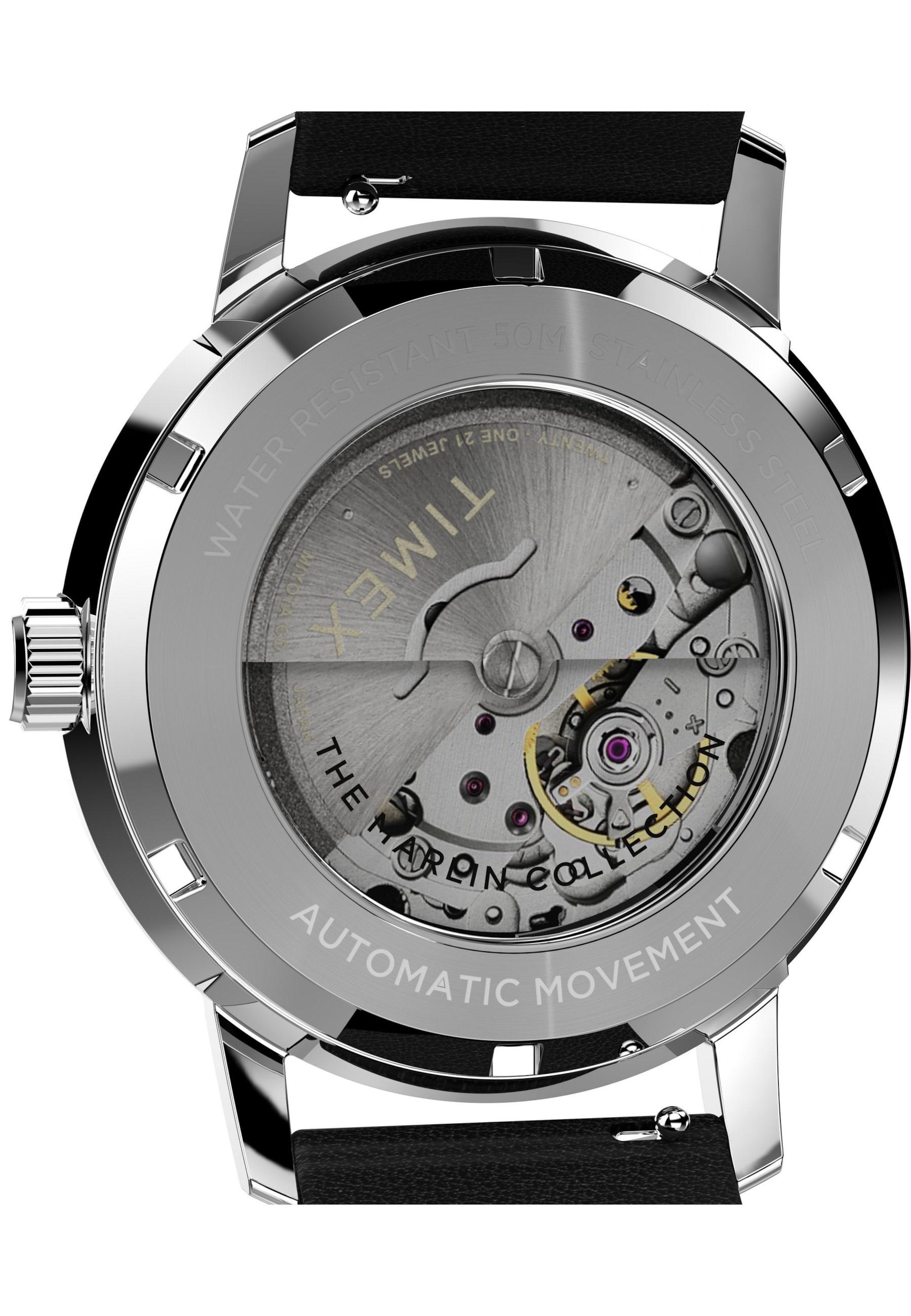 TIMEX Analoog horloge 'Marlin' in Zwart: voorkant