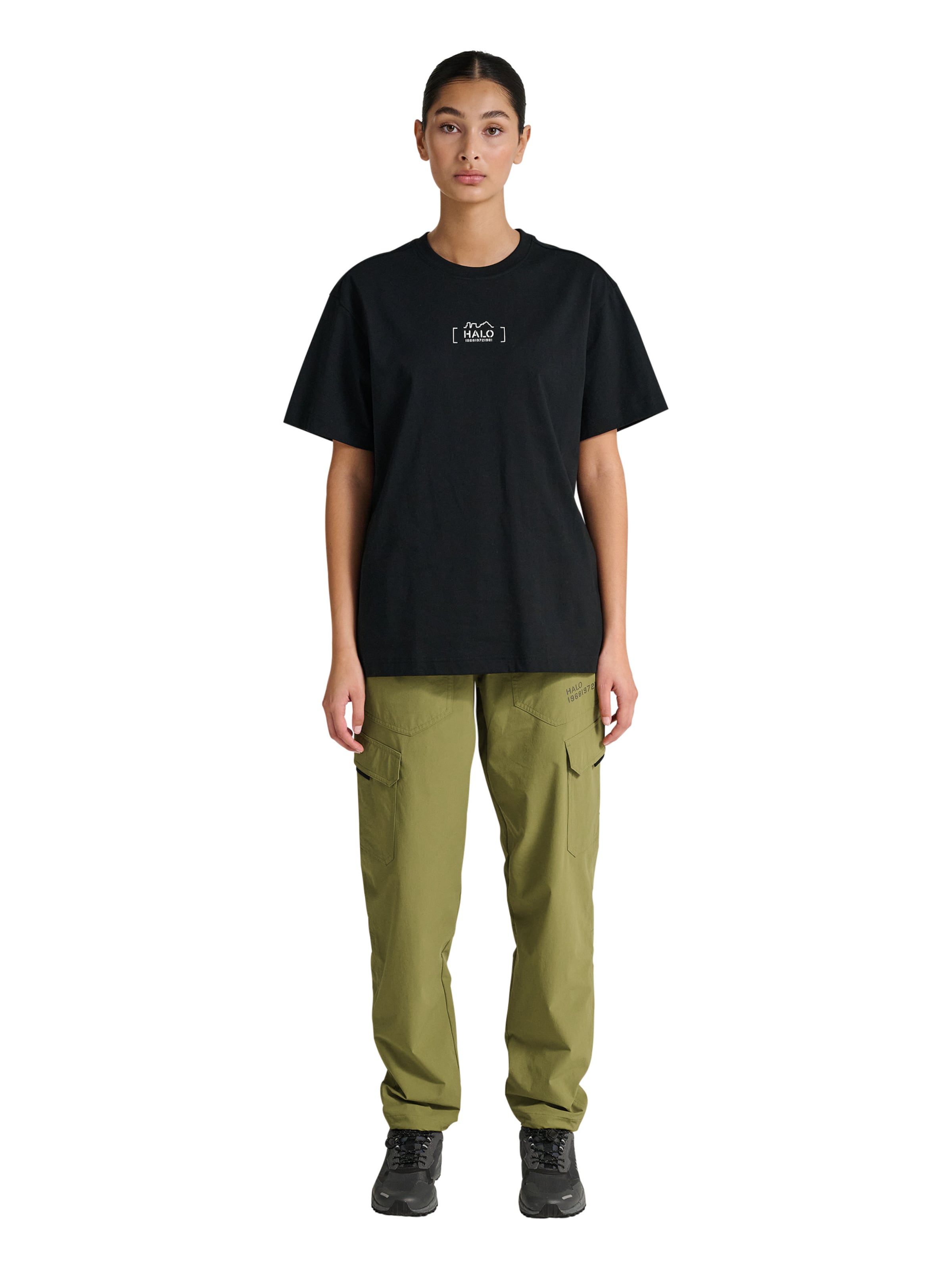 Regular Pantalon cargo 'Halo Trail' HALO en vert