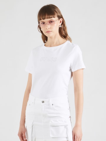 T-shirt 'SKYLAR' GUESS en blanc : devant