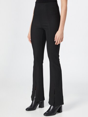 Koton Flared Pants in Black: front