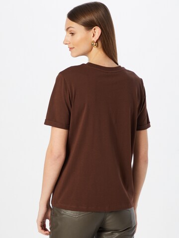 T-shirt 'Ria' PIECES en marron