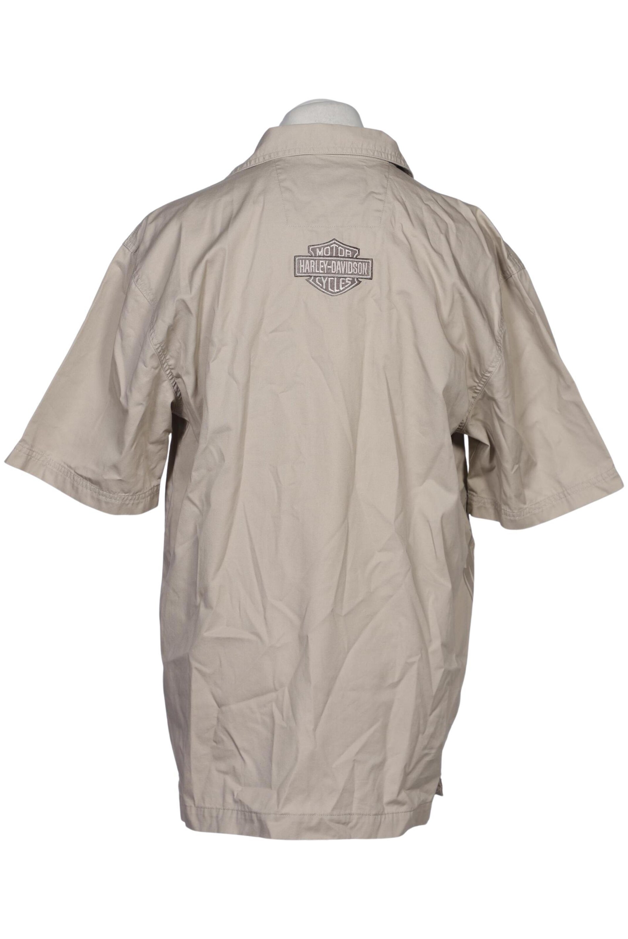 Harley Davidson Button Up Shirt in L in Beige