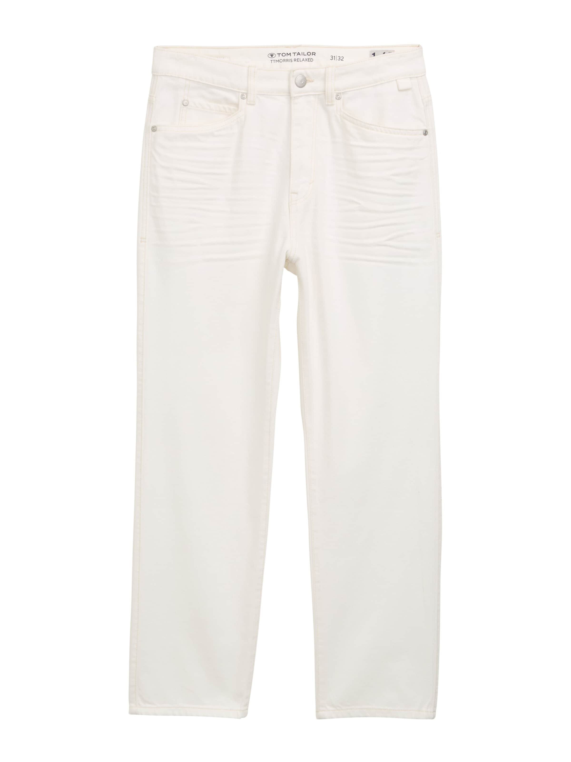 Loosefit Jeans 'MORRIS' di TOM TAILOR in bianco: frontale
