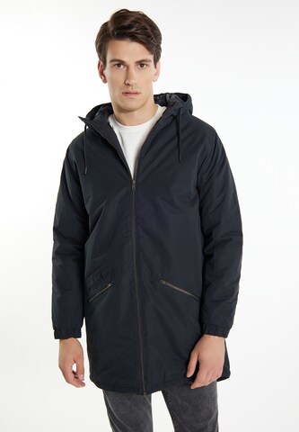 MO Between-seasons parka in Black: front