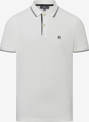 Nils Sundström Poloshirt in Weiß: Vorderseite