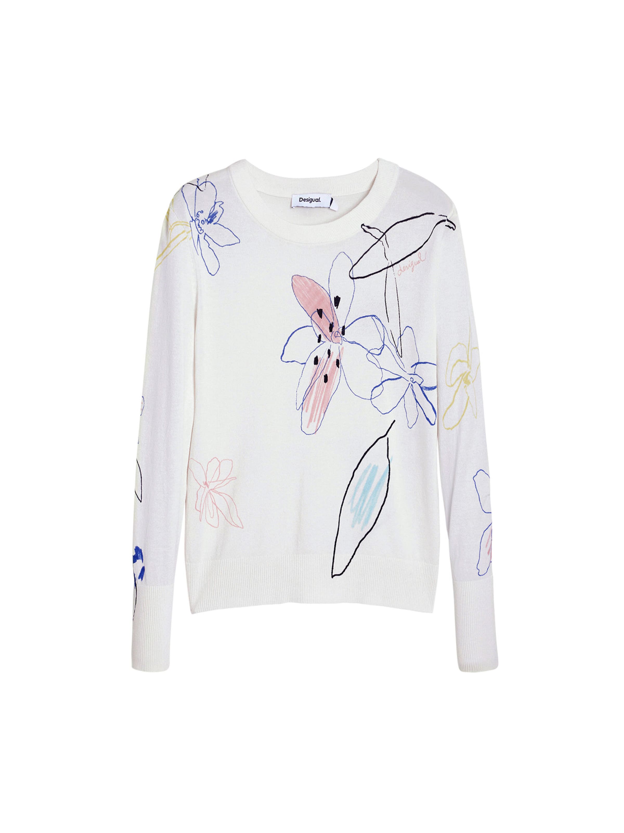 Desigual Свитер в Белый: спереди