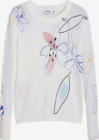 Megztinis iš Desigual, spalva – mišrios spalvos / balta, Prekių apžvalga