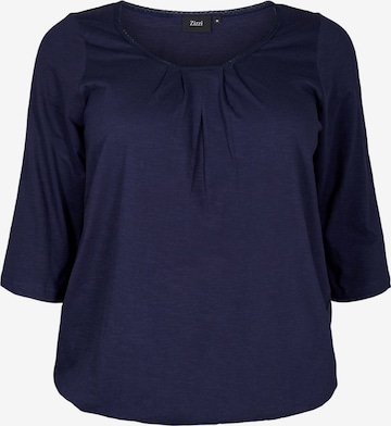 Zizzi Bluse 'MLOA' in Blau: predná strana