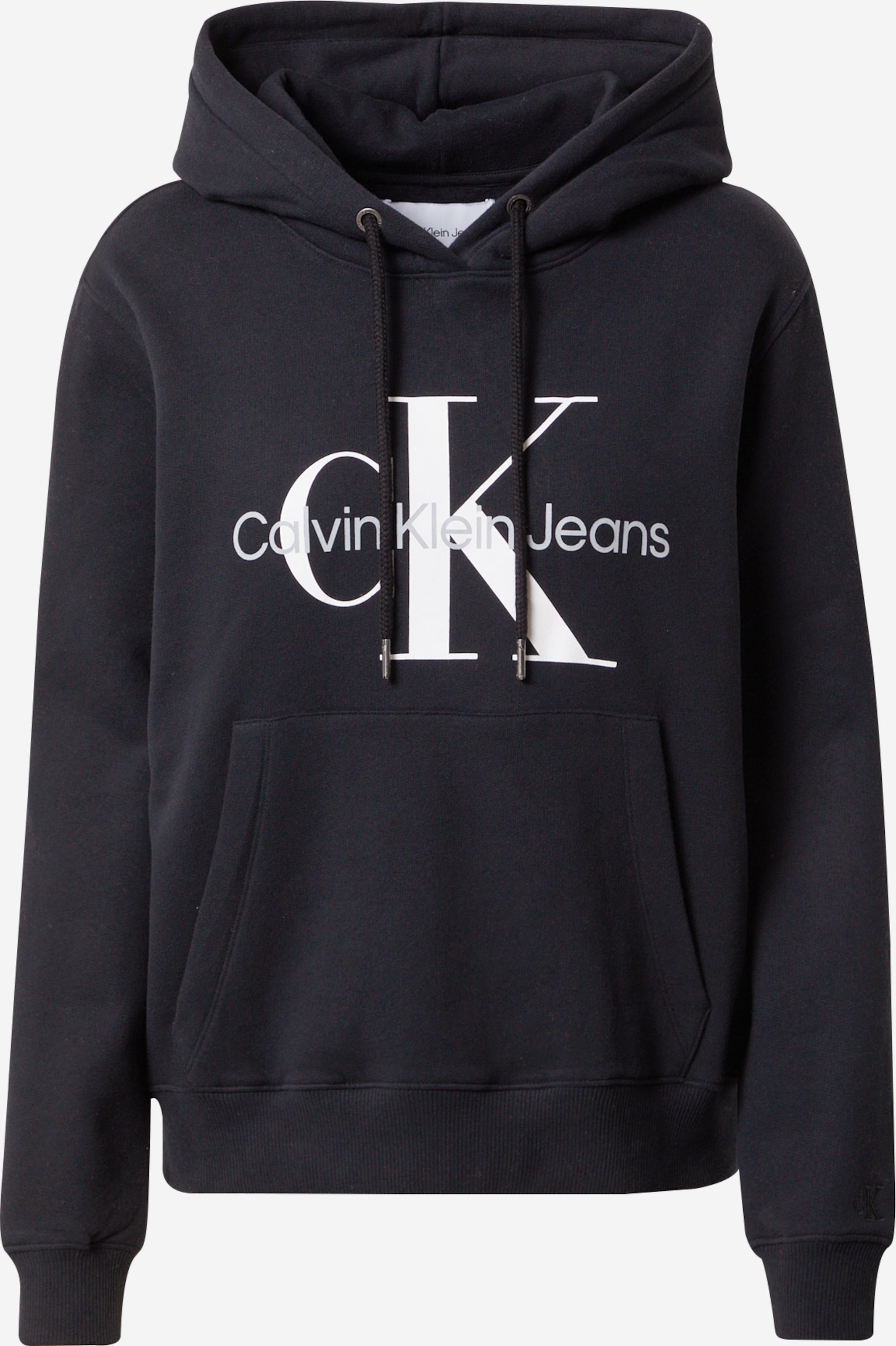 Rynke panden vogn Centrum Calvin Klein Jeans Sweatshirt i Sort | ABOUT YOU