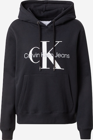 Calvin Klein JeansSweater majica - crna boja: prednji dio