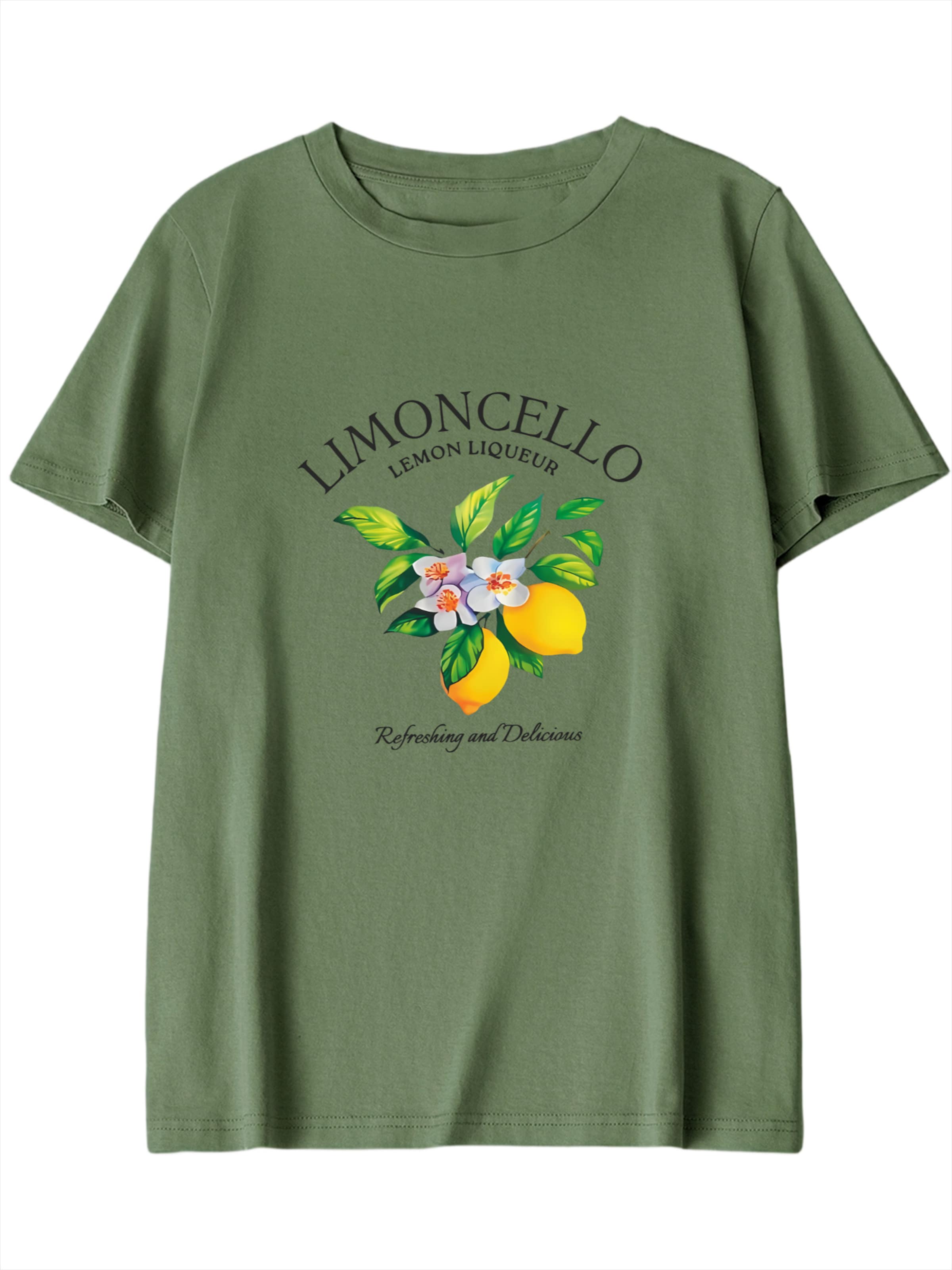 GORHEY T-shirt en L/Regular en vert, Vue avec produit