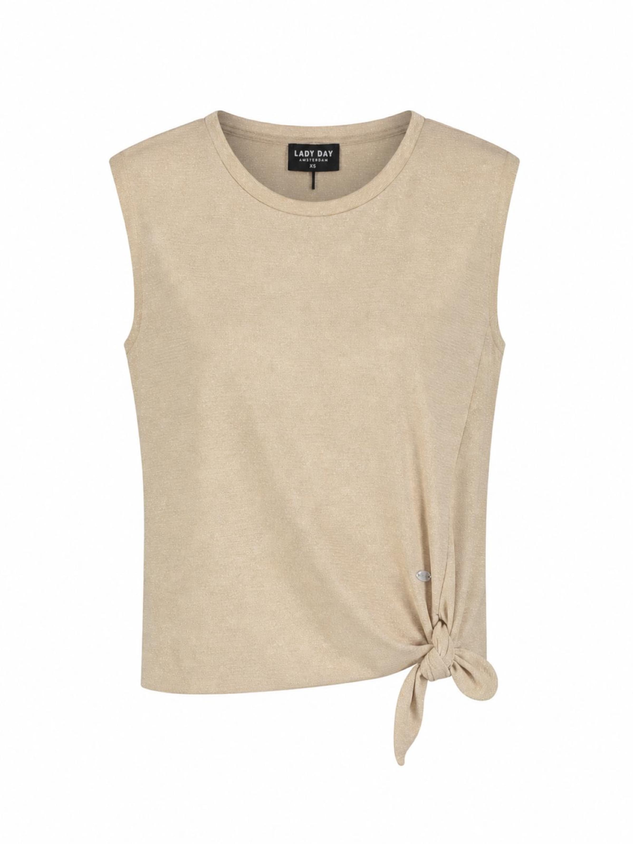 Lady Day Top 'Lady Day Vida top shell sand' in Beige: front