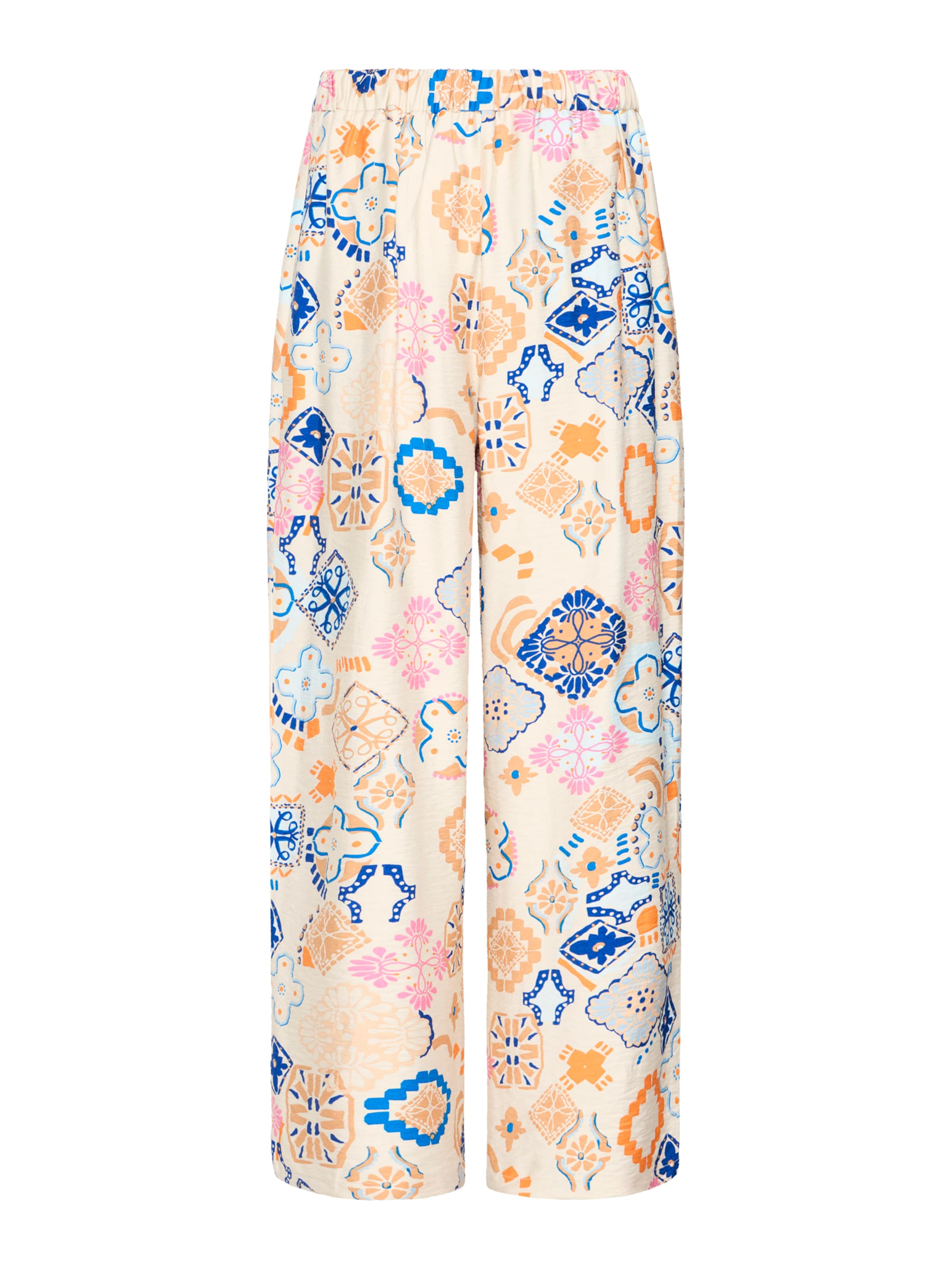 ICHI - Pierna ancha Pantalón plisado 'IHLANCIE' en beige