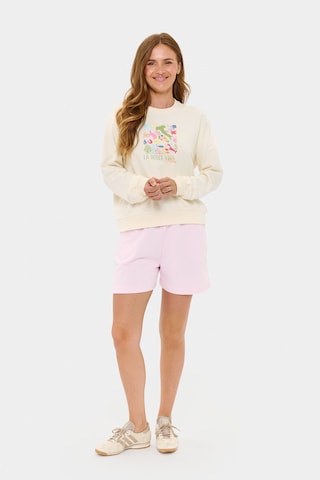 SAINT TROPEZ Sweatshirt 'Loisa' in Beige